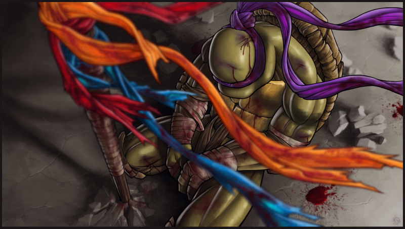 Illustration for article titled Is this the most gut-wrenching Ninja Turtles fan art ever made?